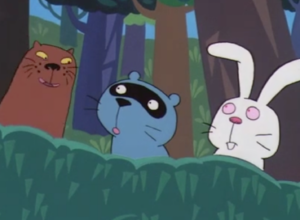 かわうそと狸と兎