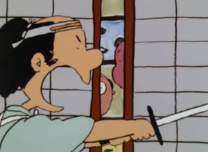 味噌すりと武士