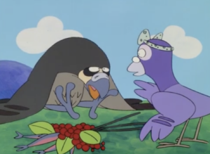 鳥たちの花見